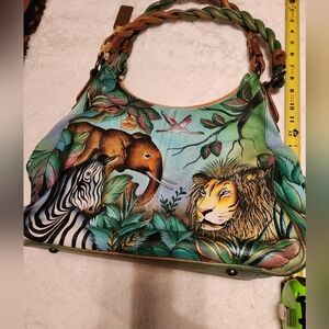 Anuschka animal safari hobo bag